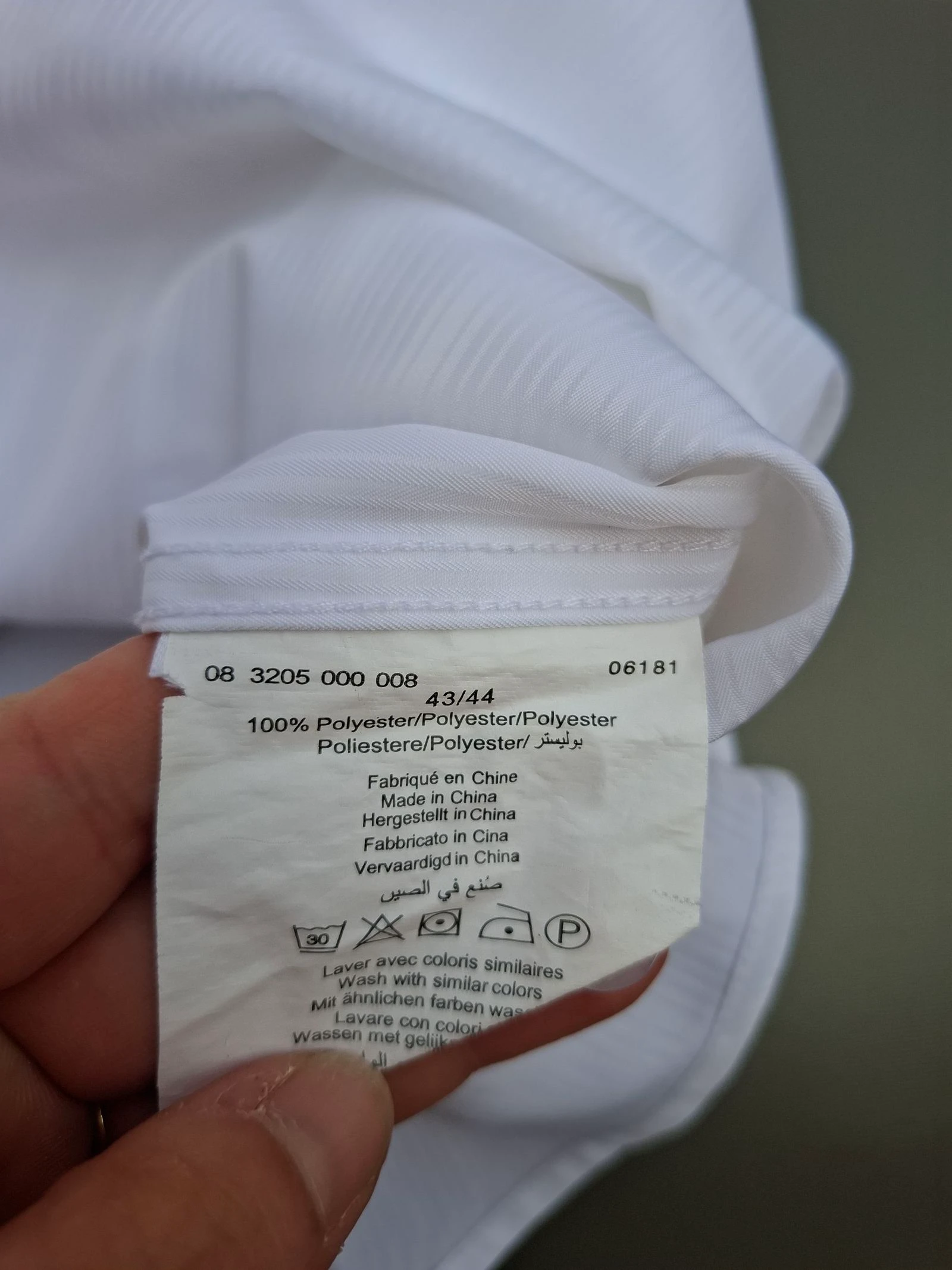 Camisa masculina branca tamanho 44 - muito bom estado – photo 5